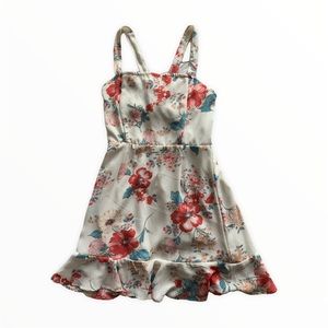 Charlotte Russe White and Pink Floral Dress
